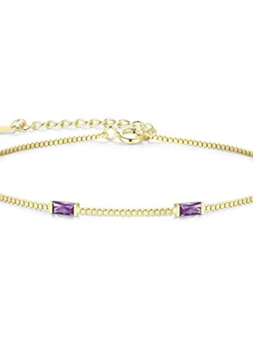 Sterling Silver Bracelet Cubic Zirconia Adjustable Chain Womens Jewelry